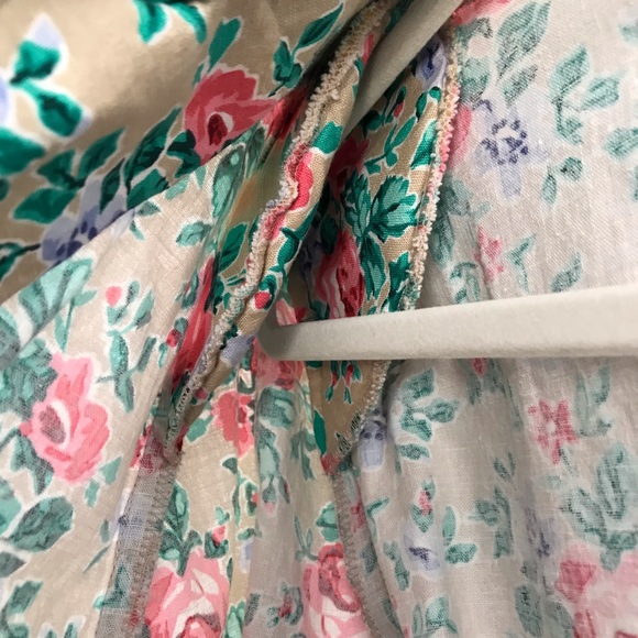 Woolrich blazer shoulder pads floral large linen - Picture 8 of 8